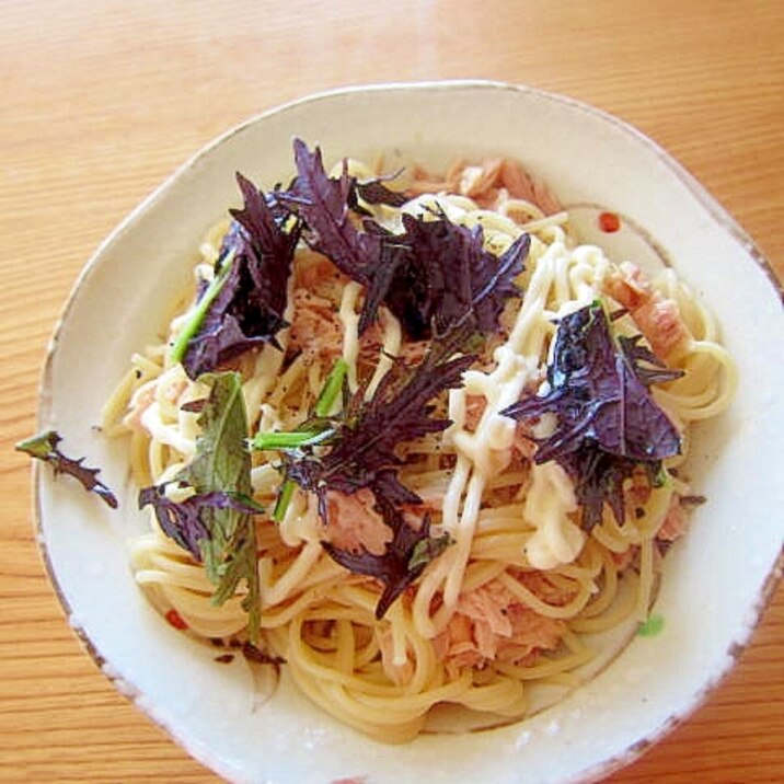 からし菜ツナパスタ